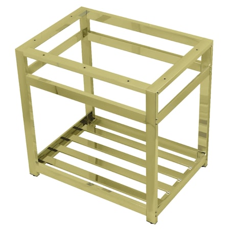 Fauceture VSP3122A2 Commercial 31" X 22" Steel Console Sink Base, Polished Brass VSP3122A2